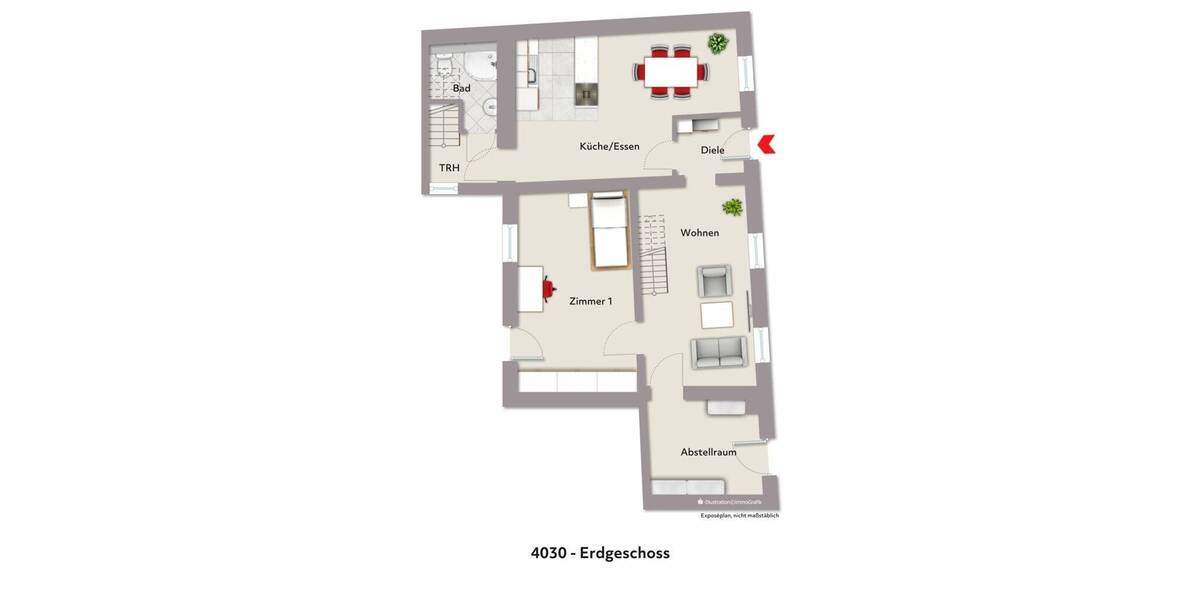 Etagenwohnung Aachen Horbach - 5 Zimmer, 131 m&sup2;, 199.000&euro; | Angebot:26192203