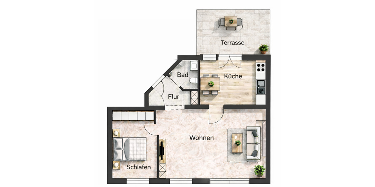 Etagenwohnung Eschweiler - 2 Zimmer, 74 m&sup2;, 730&euro; | Angebot:25541288