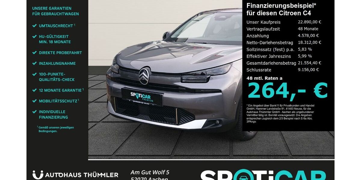 Citroen C4 5.000 km 22.890 &euro; Aachen 52070