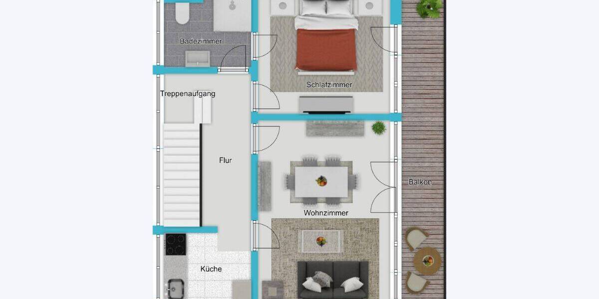 Etagenwohnung Aachen Aachen-Mitte - 2 Zimmer, 76 m&sup2;, 298.709&euro; | Angebot:26542699