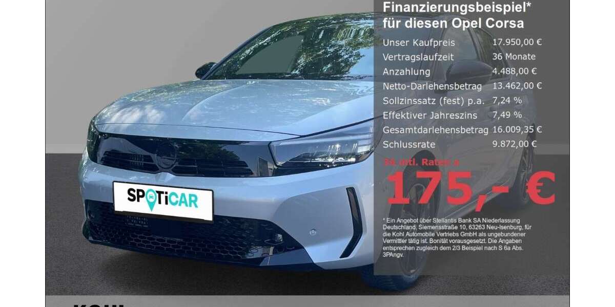 Opel Corsa 7.600 km 17.950 &euro; Aachen 52078