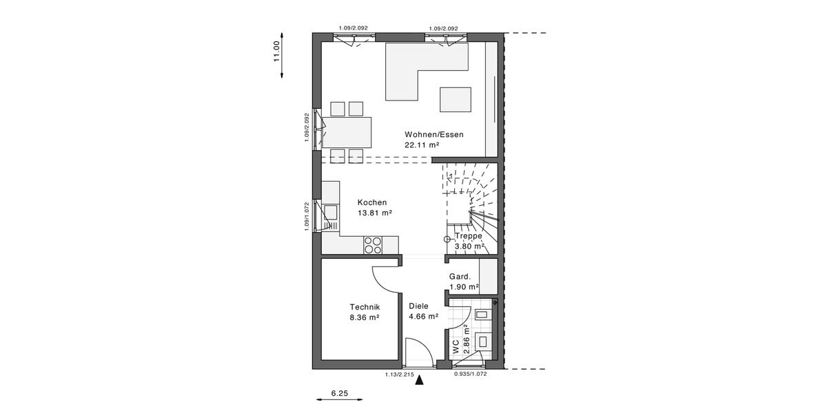 Doppelhaushälfte Erkelenz - 3 Zimmer, 115 m&sup2;, 377.500&euro; | Angebot:25675497