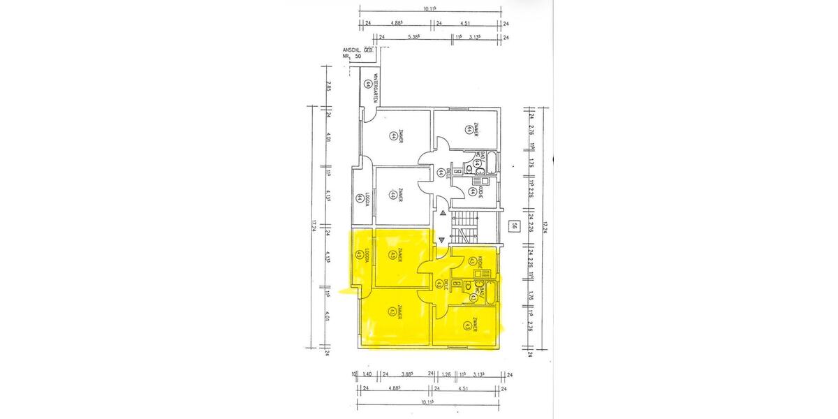 Etagenwohnung Düren Distelrath - 3 Zimmer, 68 m&sup2;, 169.000&euro; | Angebot:27096111