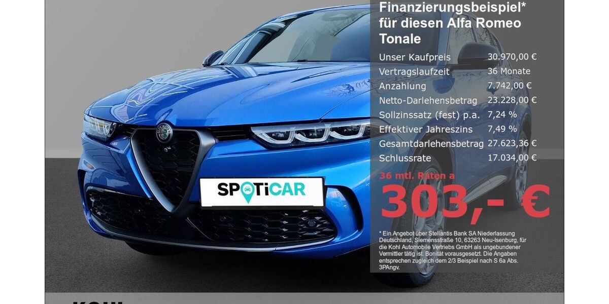 Alfa Romeo Tonale 25.200 km 30.970 &euro; Aachen 52078