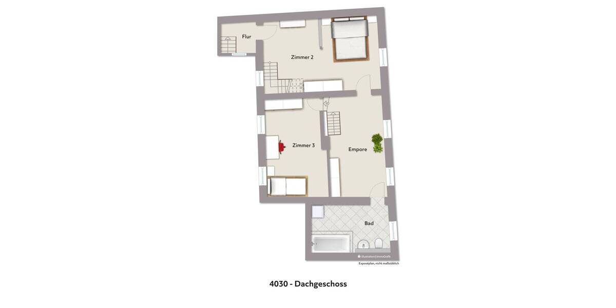 Etagenwohnung Aachen Horbach - 5 Zimmer, 131 m&sup2;, 234.500&euro; | Angebot:26192203