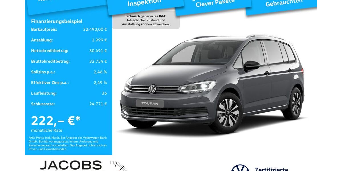 VW Touran 20.515 km 31.770 &euro; Düren 52351