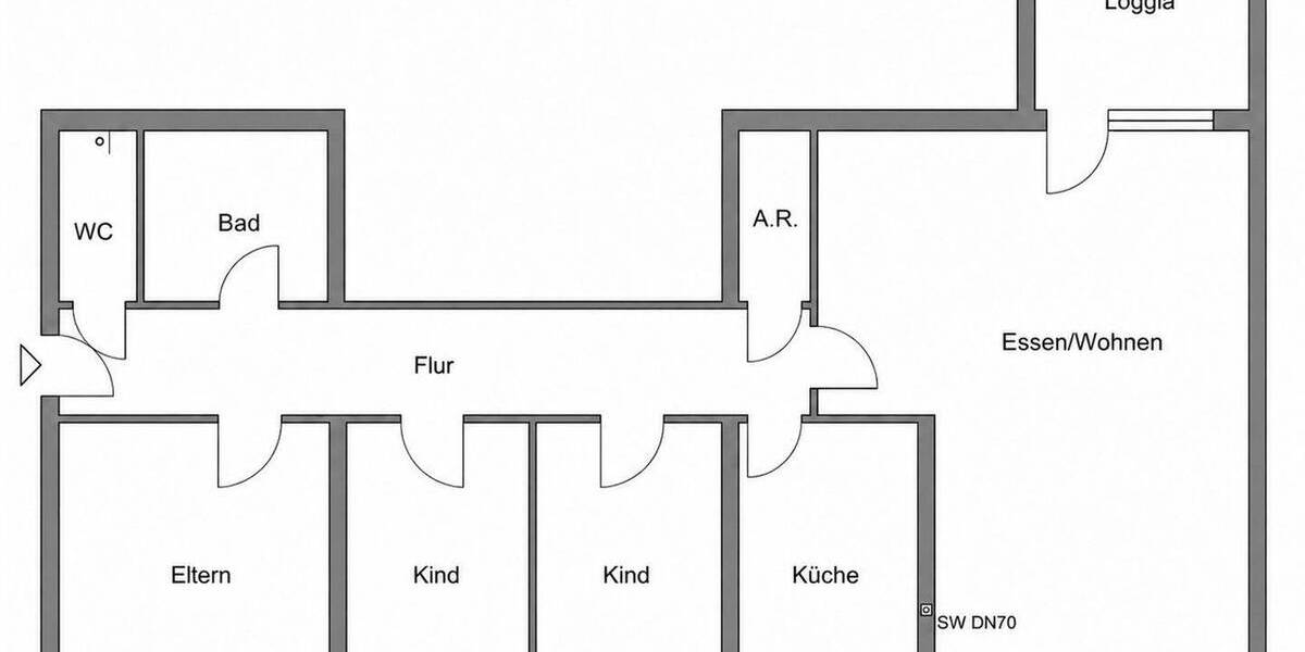 Etagenwohnung Elsdorf Berrendorf - 4 Zimmer, 106 m&sup2;, 1.060&euro; | Angebot:26790926