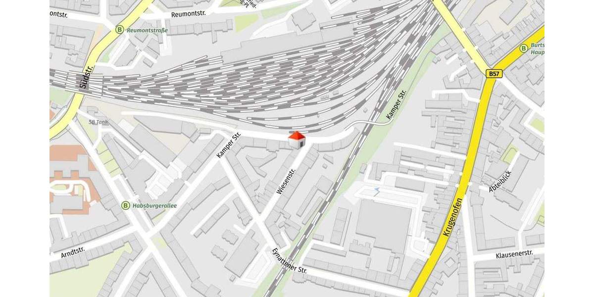 Etagenwohnung Aachen Aachen-Mitte - 2 Zimmer, 55 m&sup2;, 159.000&euro; | Angebot:25834862