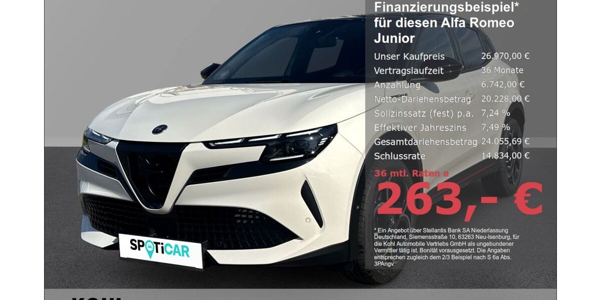 Alfa Romeo Junior 8.400 km 25.970 &euro; Aachen 52078