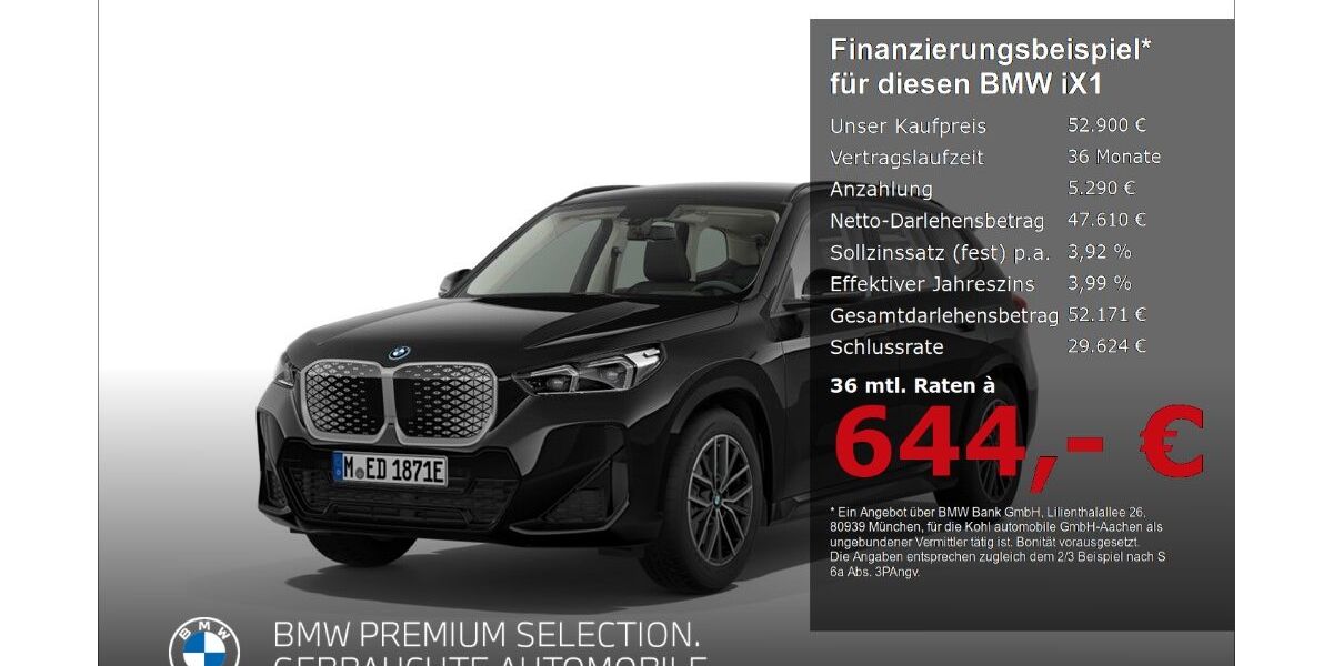 BMW iX1 15.124 km 52.290 &euro; Aachen 52078