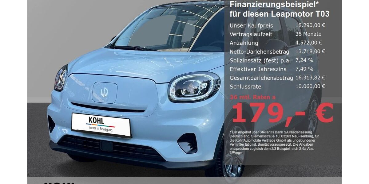 Leapmotor T03 5.000 km 18.290 &euro; Aachen 52078