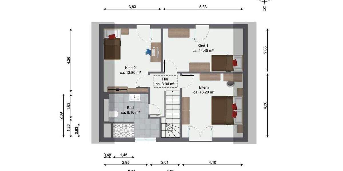 Einfamilienhaus Alsdorf Hoengen - 4 Zimmer, 130 m&sup2;, 499.000&euro; | Angebot:25742781