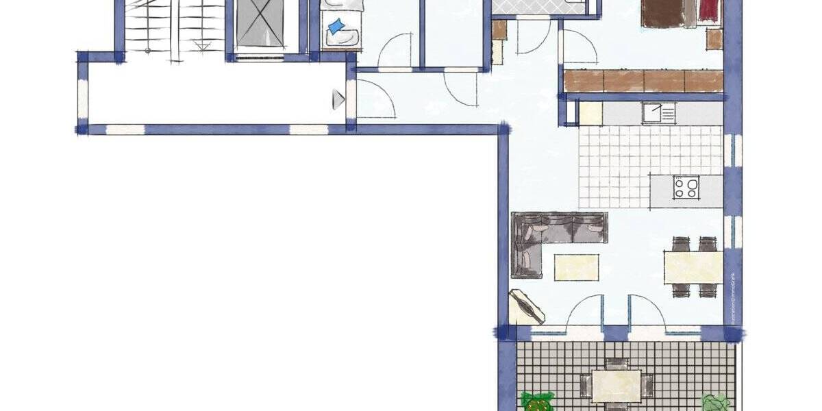 Etagenwohnung Aachen Aachen-Mitte - 3 Zimmer, 82 m&sup2;, 459.000&euro; | Angebot:26176691