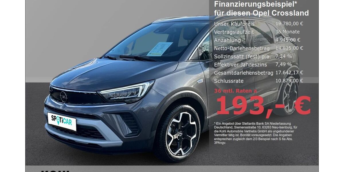 Opel Crossland (X) 14.400 km 19.780 &euro; Aachen 52078