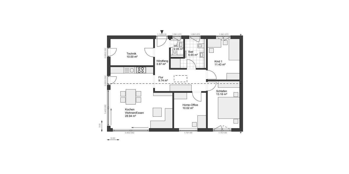 Bungalow Geilenkirchen Teveren - 4 Zimmer, 95 m&sup2;, 413.200&euro; | Angebot:25798336