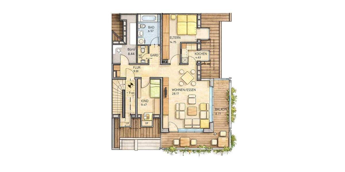 Etagenwohnung Baesweiler - 3 Zimmer, 91 m&sup2;, 299.000&euro; | Angebot:25697827