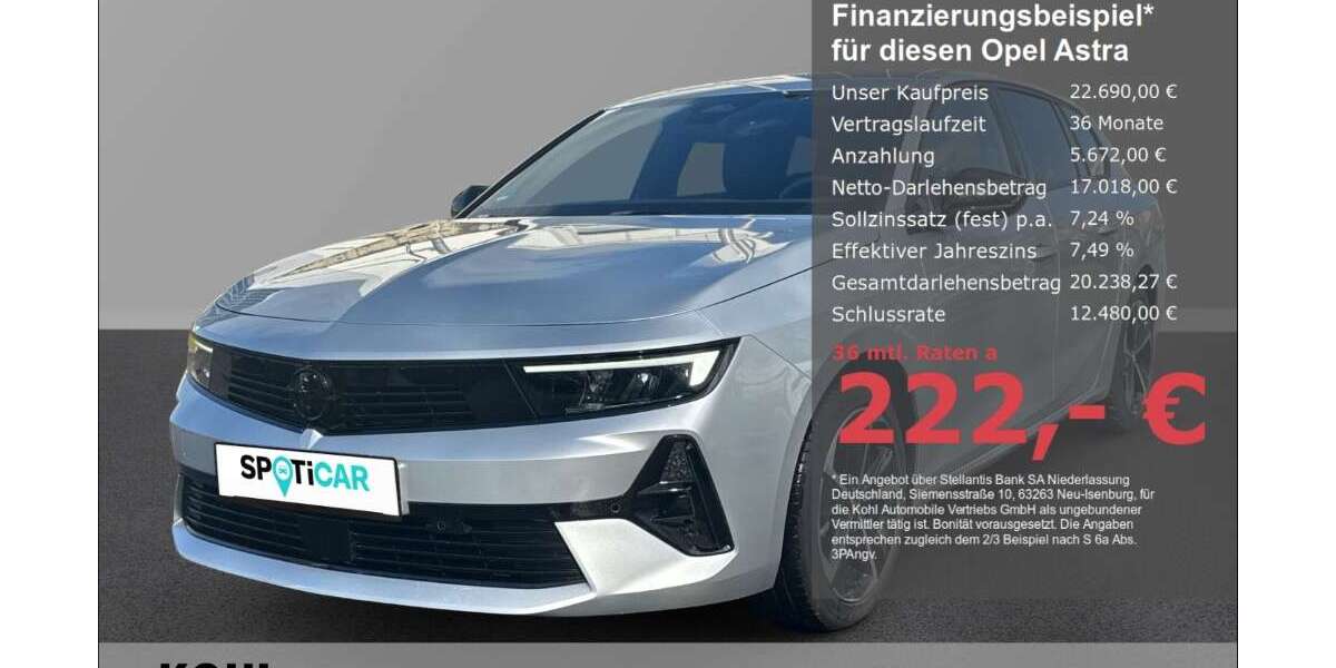 Opel Astra 14.800 km 21.590 &euro; Aachen 52078