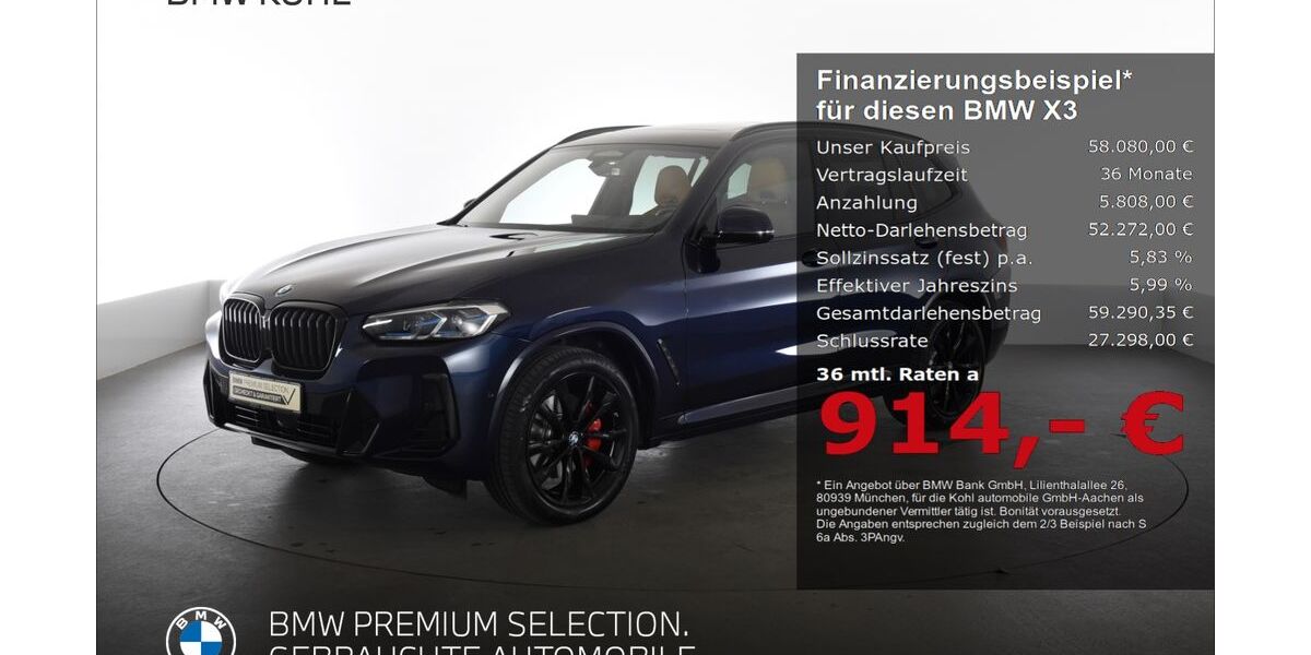 BMW X3 11.351 km 57.370 &euro; Aachen 52078