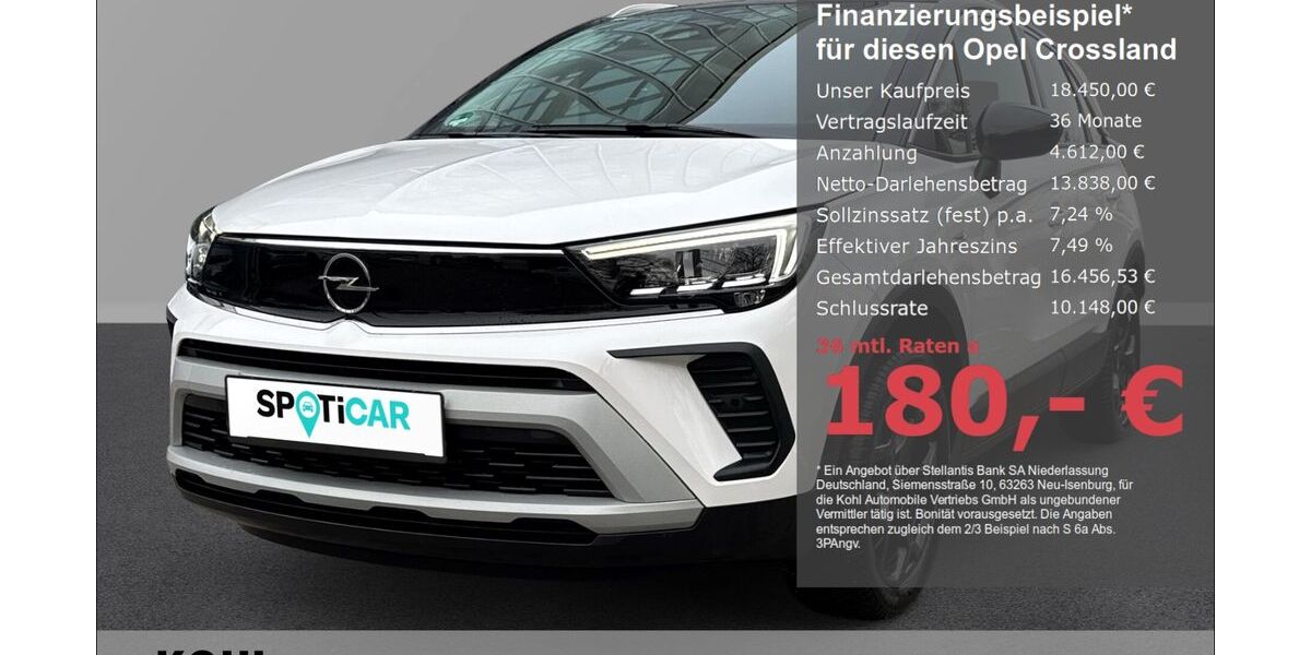 Opel Crossland (X) 19.300 km 18.450 &euro; Aachen 52078