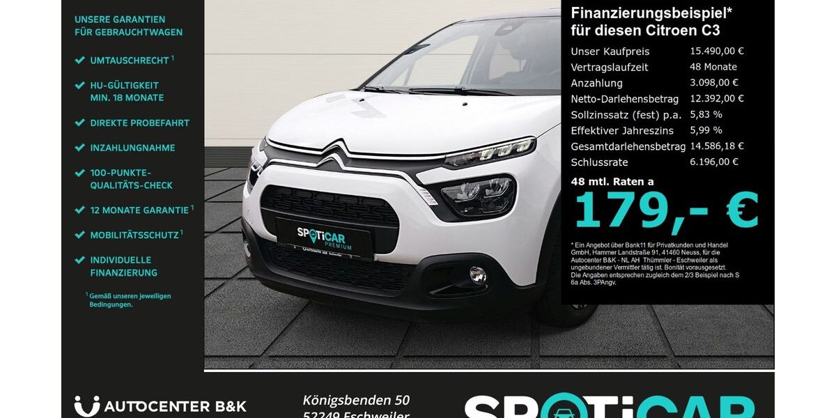 Citroen C3 11.500 km 14.990 &euro; Eschweiler 52249