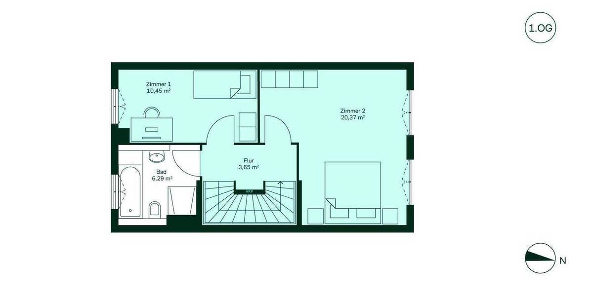 Reihenmittelhaus Düren Mariaweiler-Hoven - 4 Zimmer, 103 m&sup2;, 429.900&euro; | Angebot:26916532