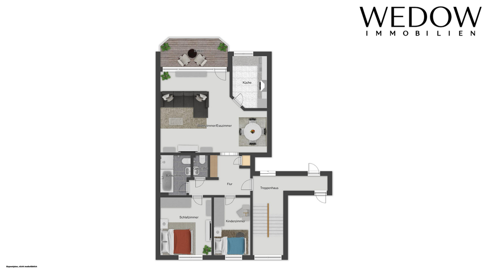Herzogenrath - Licht. Raum. Lebensqualität. 3-Zimmer-Wohnung mit Balkon & Tiefgarage - Etagenwohnung Herzogenrath Herzogenrath | Angebot:27289000