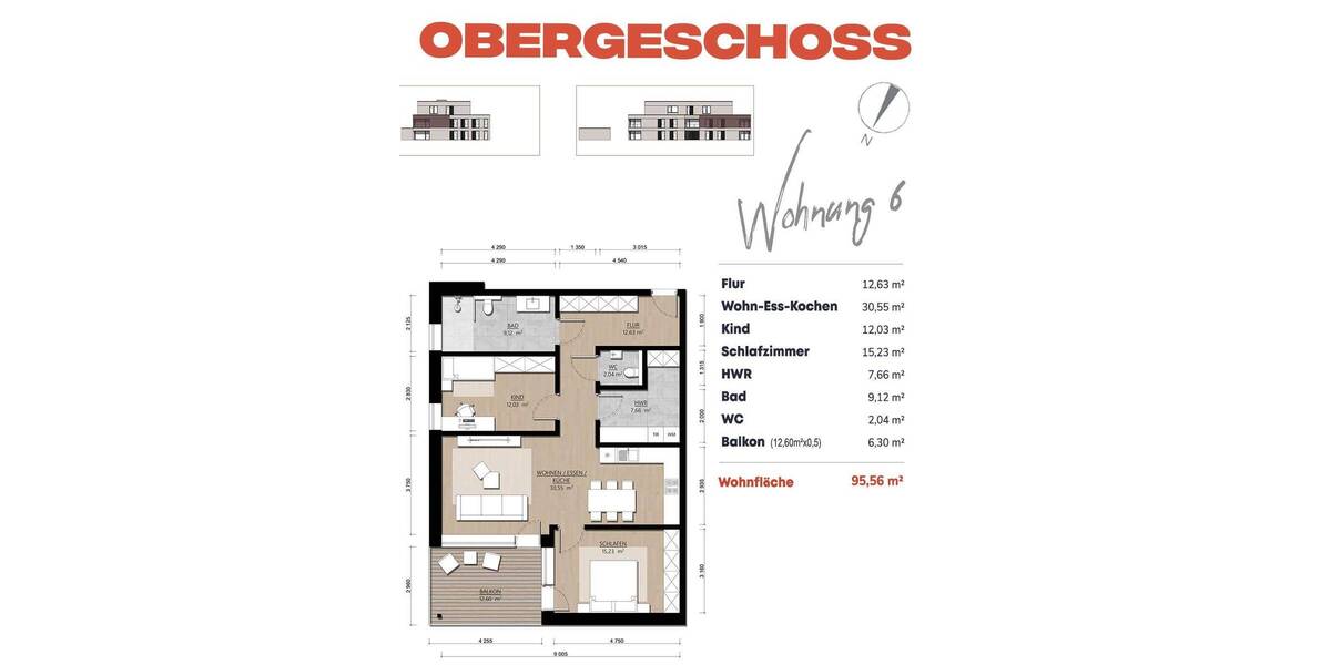 Etagenwohnung Heinsberg Unterbruch - 3 Zimmer, 95 m&sup2;, 379.000&euro; | Angebot:26402175