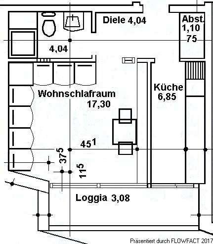 Etagenwohnung Eschweiler - 1 Zimmer, 37 m&sup2;, 295&euro; | Angebot:23710792