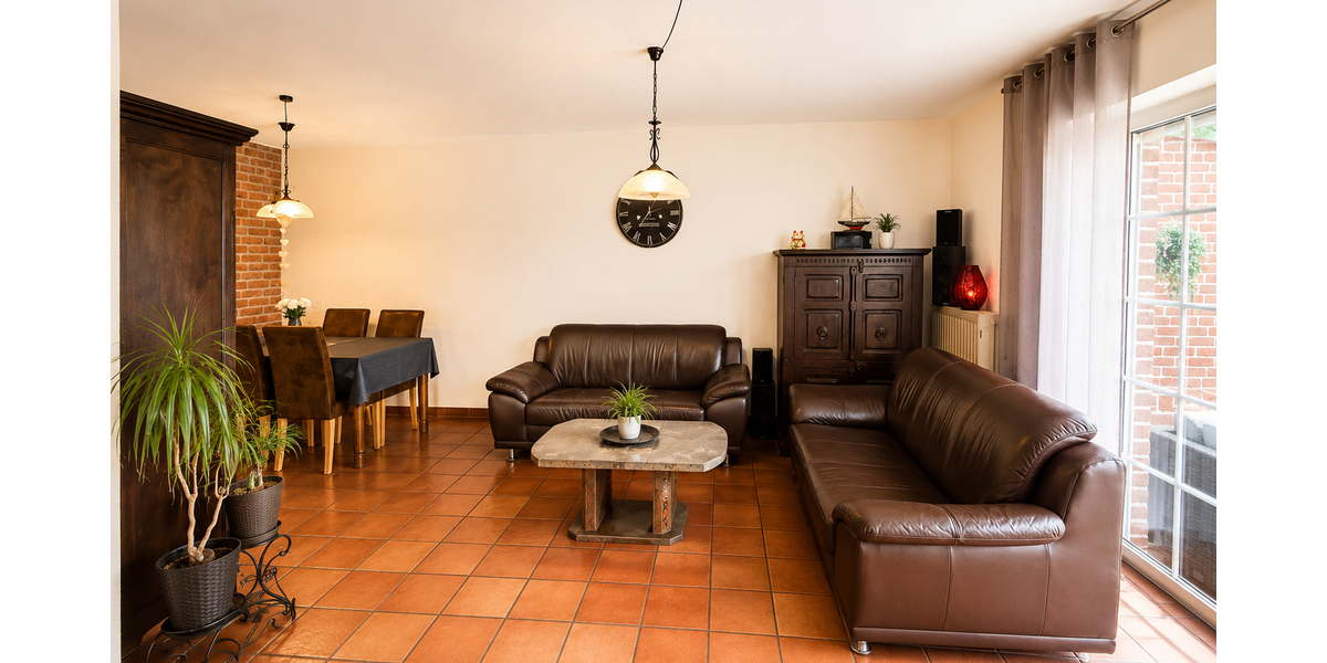 3D: Familienglück in ruhiger Lage - Sehr gepflegtes Einfamilienhaus mit Kamin, Balkon und viel Platz - Reihenendhaus Gangelt | Angebot:26748668