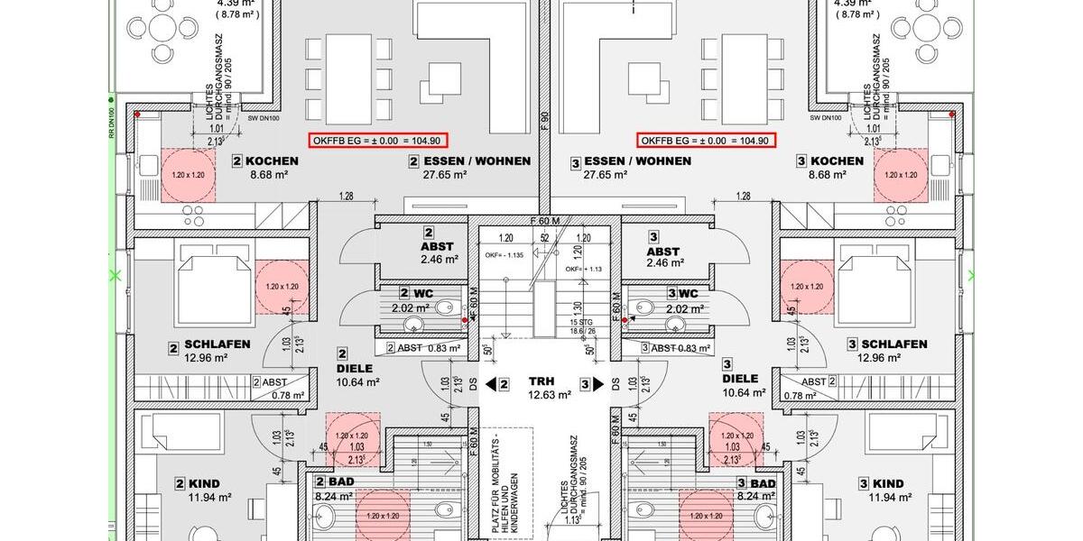 Etagenwohnung Übach-Palenberg Palenberg - 3 Zimmer, 91 m&sup2;, 1.269&euro; | Angebot:26623761