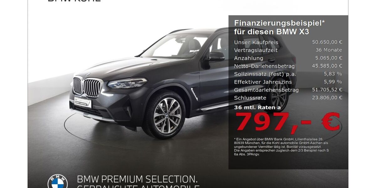 BMW X3 18.804 km 50.650 &euro; Aachen 52078