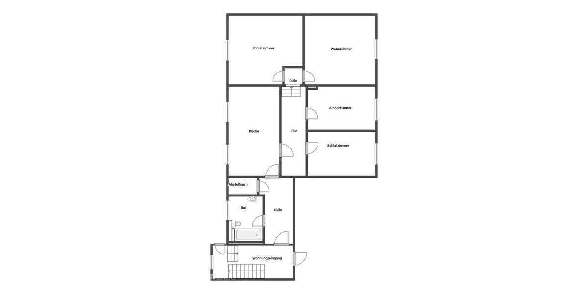 Etagenwohnung Eschweiler - 4 Zimmer, 90 m&sup2;, 720&euro; | Angebot:26130973