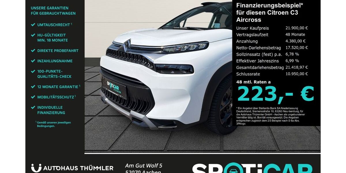 Citroen C3 Aircross 10.276 km 20.990 &euro; Aachen 52070