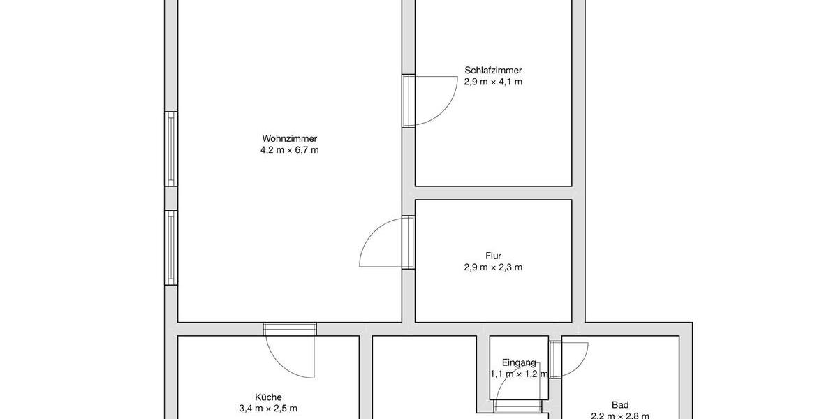 Dachgeschoßwohnung Herzogenrath - 2 Zimmer, 63 m&sup2;, 850&euro; | Angebot:25406244