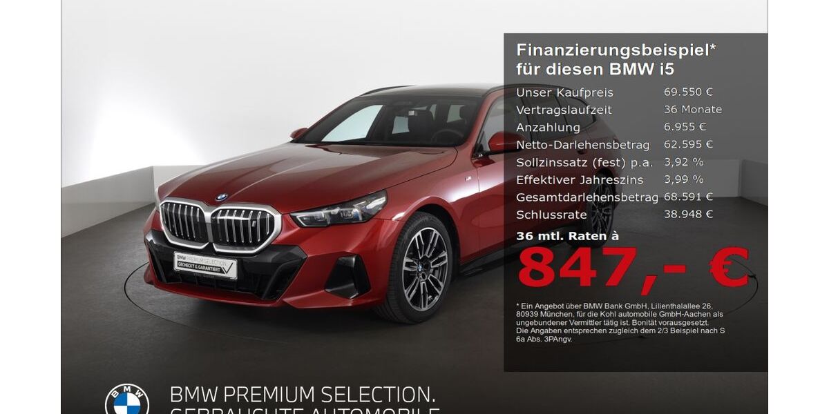BMW i5 24.826 km 68.880 &euro; Aachen 52078