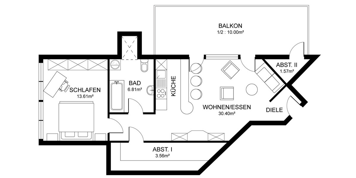 Roetgen – Zuhause über den Dächern der Eifel - Dachgeschoßwohnung Roetgen | Angebot:26933149