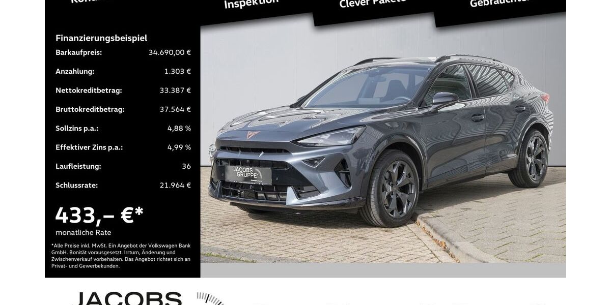Cupra Formentor 8.120 km 34.690 &euro; Düren 52351